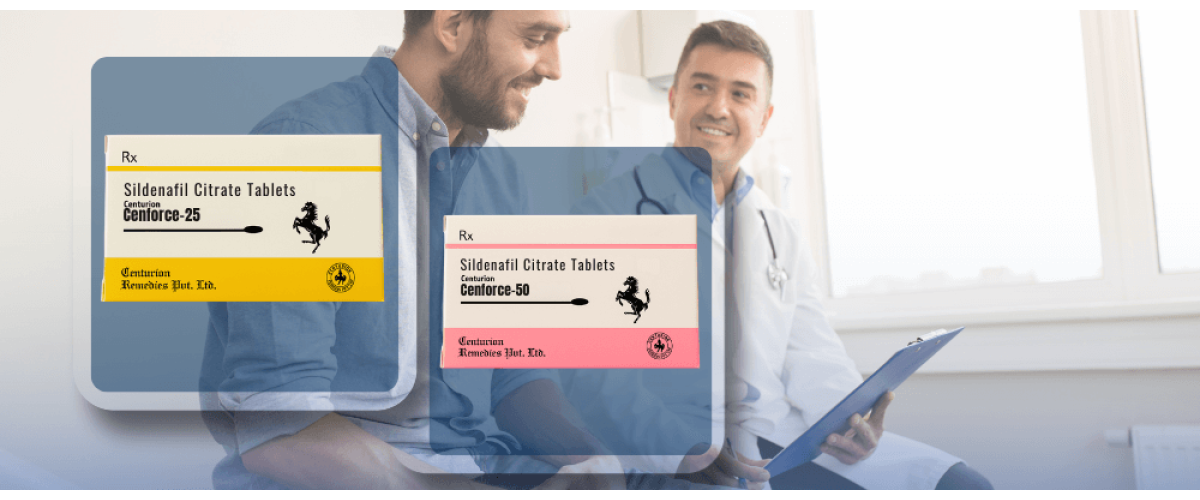Cenforce 50 and 25 mg: Low-Dose Options for ED