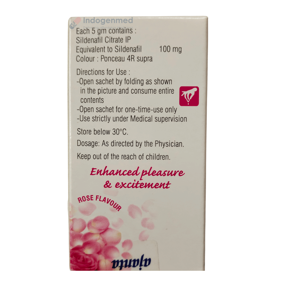 Lovegra Sildenafil Citrate 100mg Oral Jelly