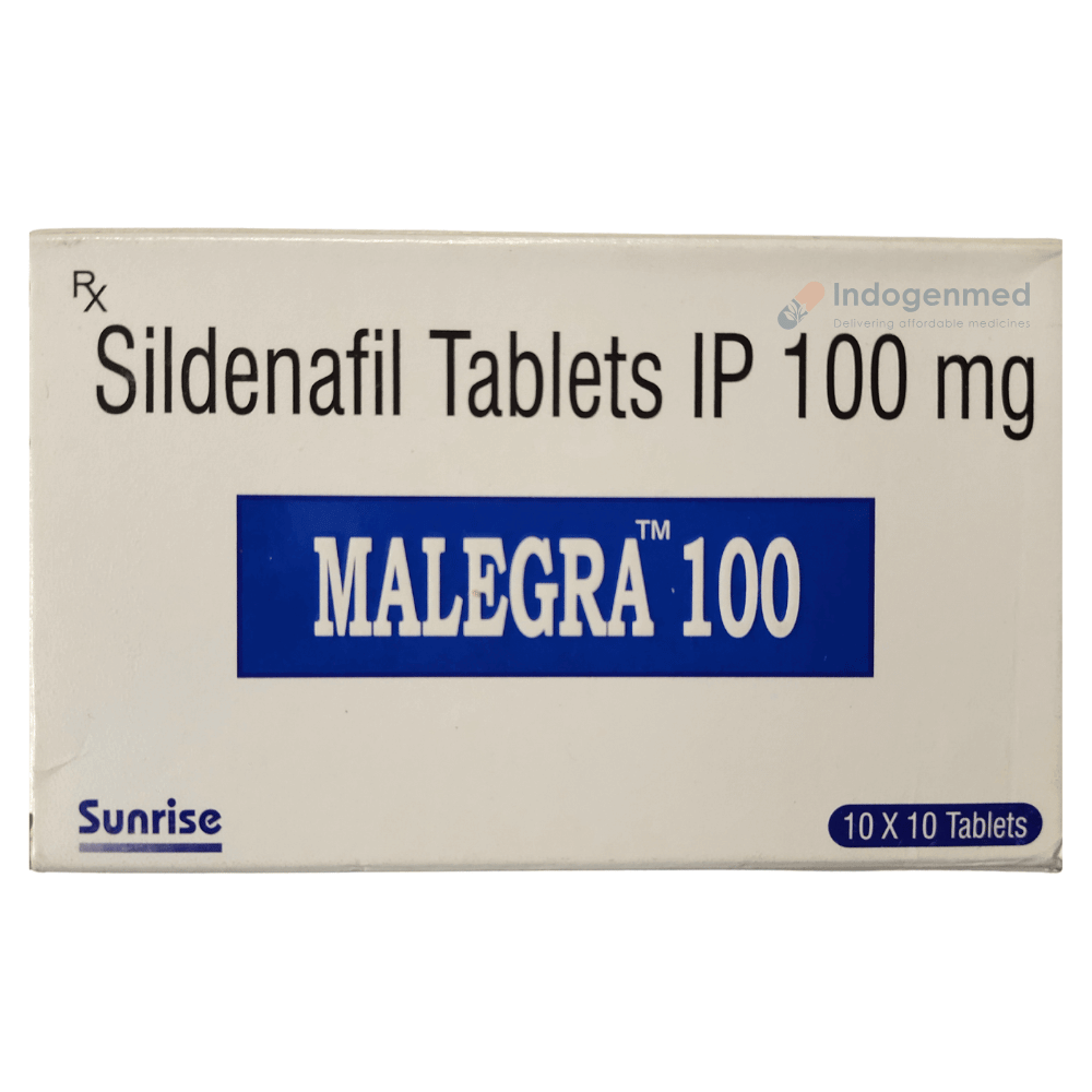 Malegra Sildenafil Citrate 100mg Tablets