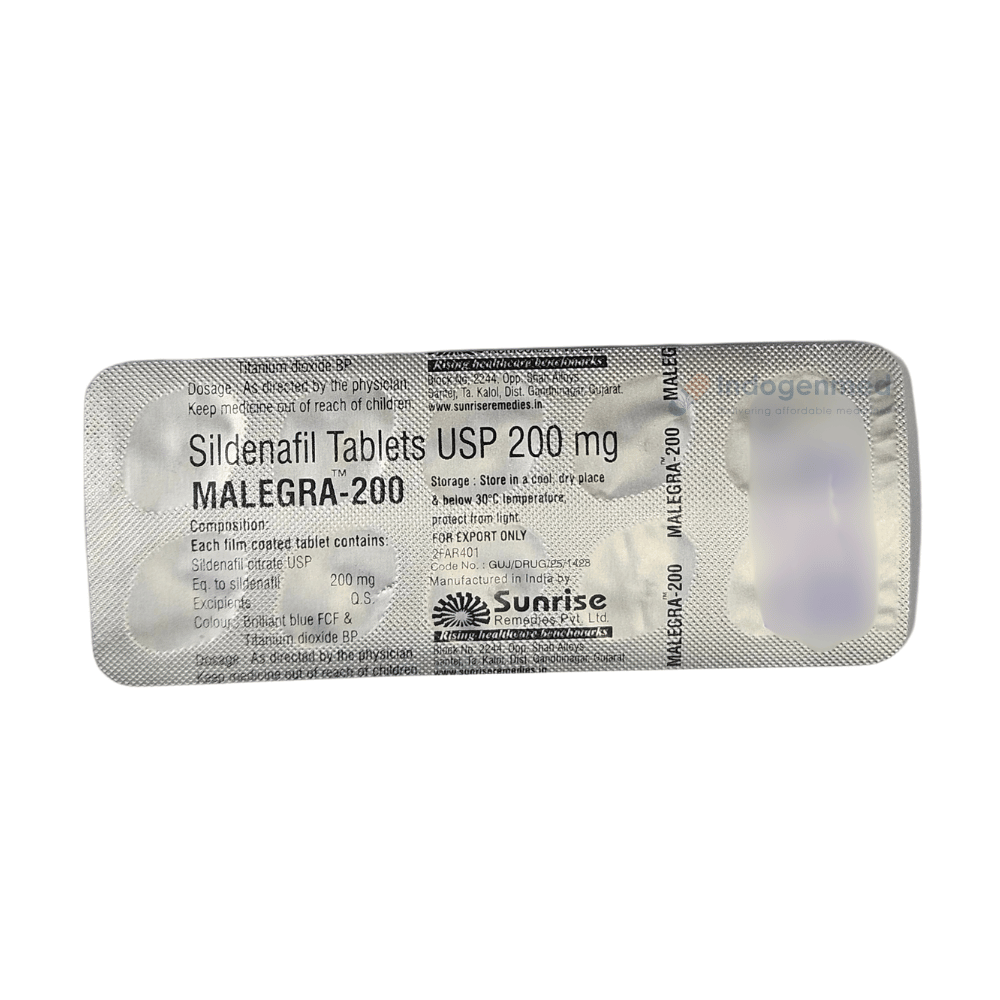Malegra 200mg Tablets