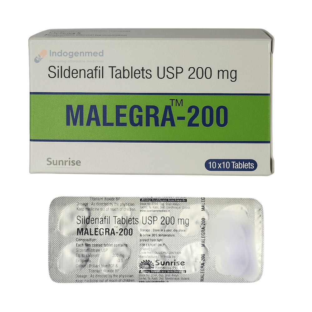 Malegra 200mg Tablets