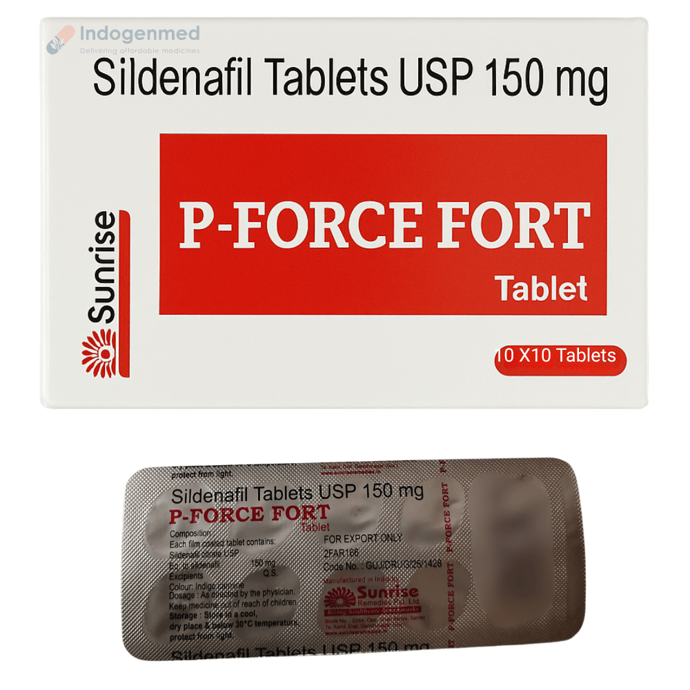 P Force Fort Sildenafil Citrate 150mg Tablets