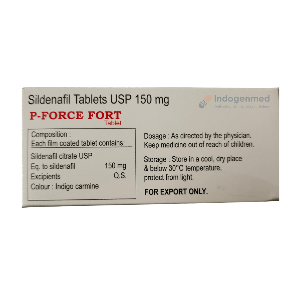 P Force Fort Sildenafil Citrate 150mg Tablets
