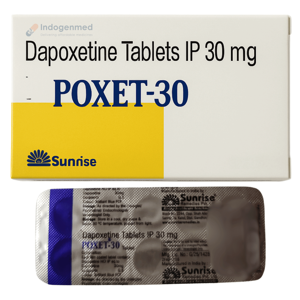 Poxet Dapoxetine 30mg Tablets