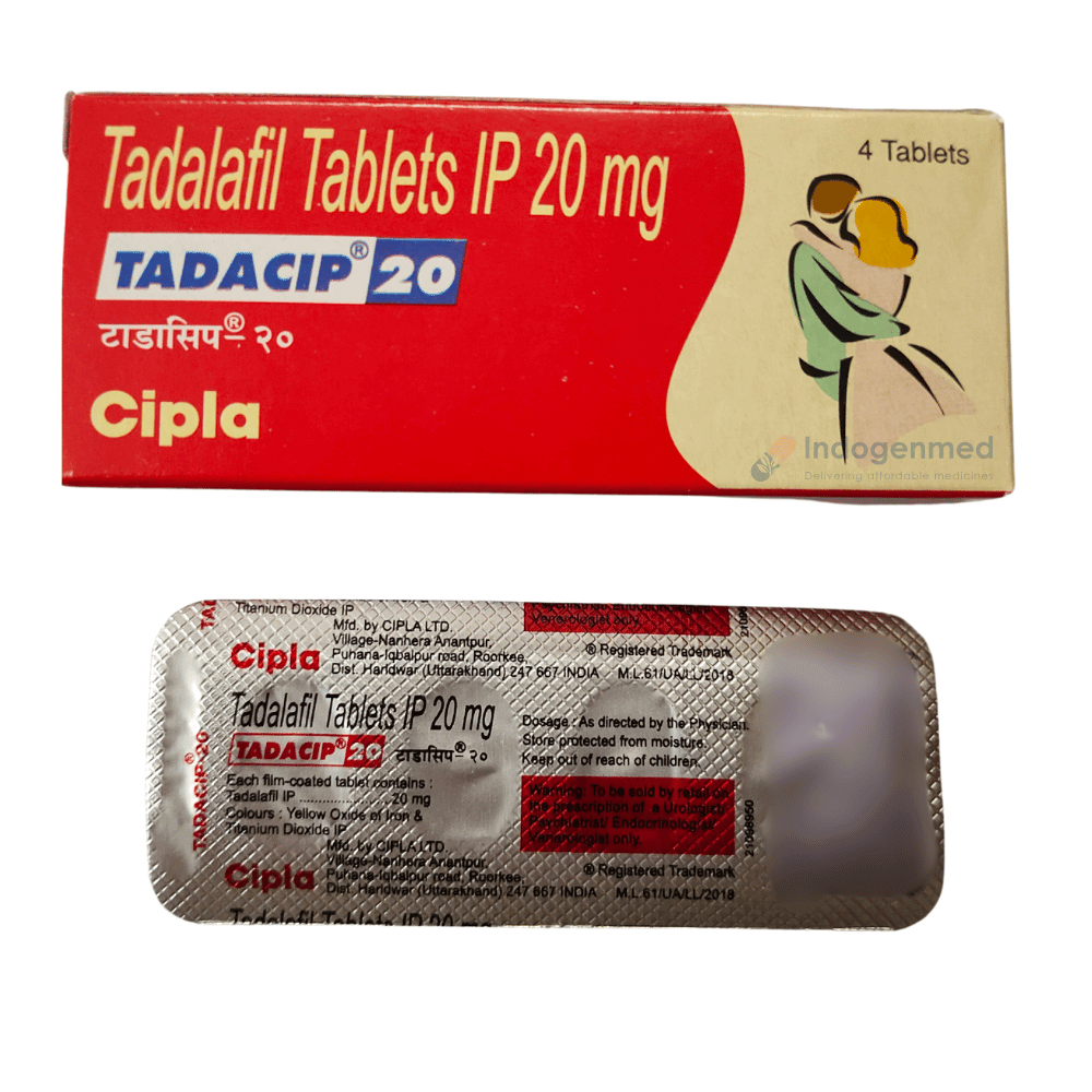 Tadacip 20mg Tablets