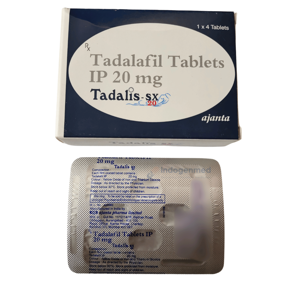 Tadalis-sx Tadalafil 20mg Tablets