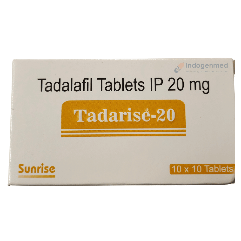 Tadarise Tadalafil 20mg Tablets