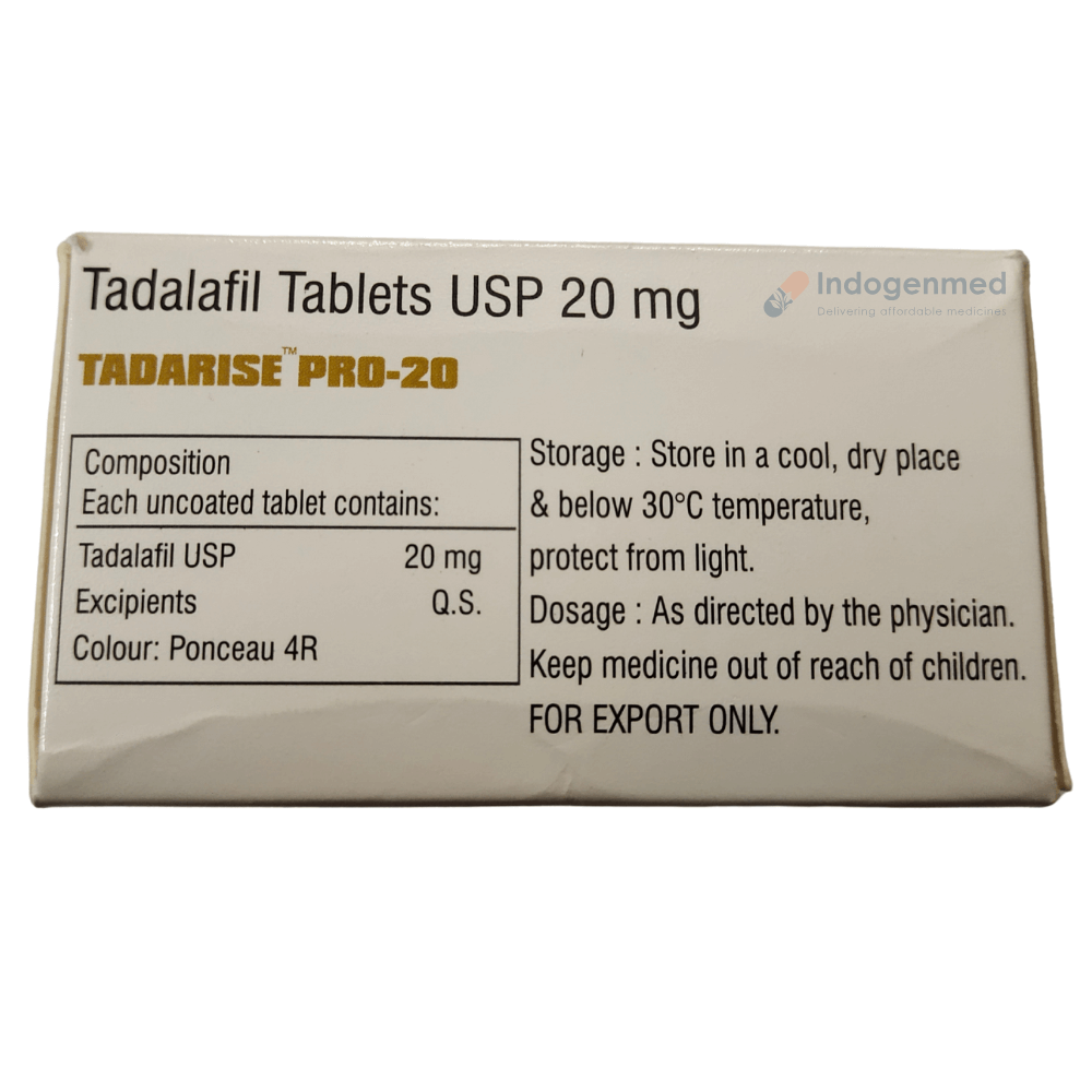 Tadarise Pro 20mg Tablets
