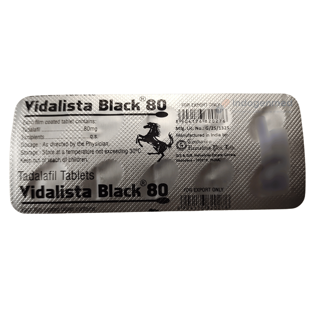 Vidalista Black 80mg Tablets