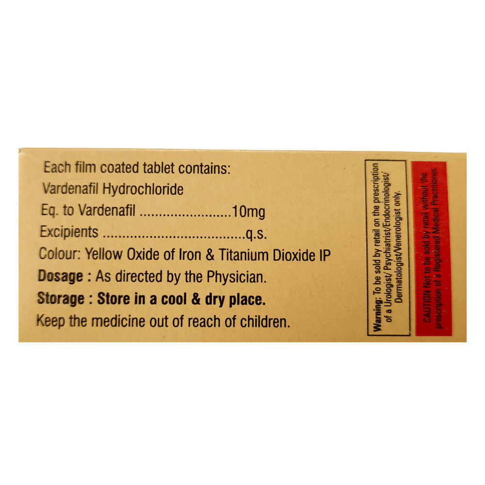 Vilitra Vardenafil 10mg Tablets