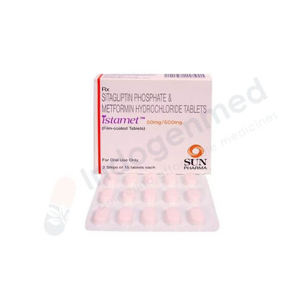 Istamet 50/500 Sitagliptin & Metformin Tablets