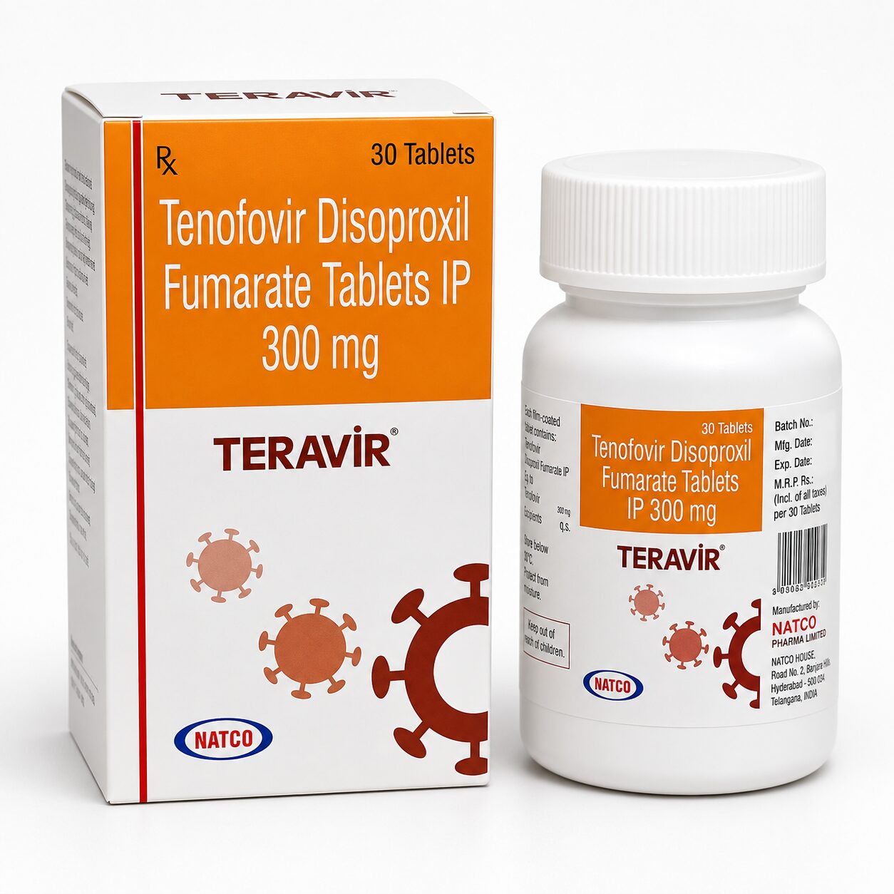 Teravir 300 Mg Tablets 1 Teravir 300 Mg Tablets