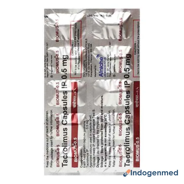 Biomus 0.5 Mg Capsule 2 Biomus 0.5 Mg Capsule (Tacrolimus)