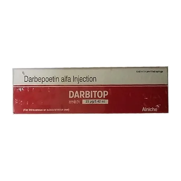 Darbitop 25 Mcg Injection 1 Darbitop 25 Mcg Injection (Darbepoetin Alfa)