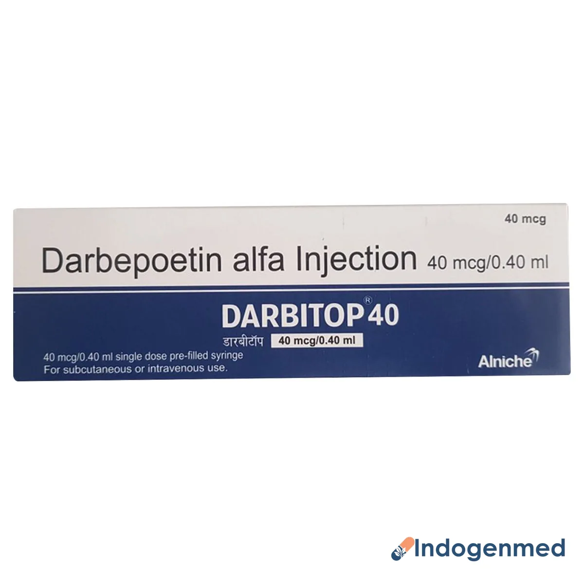 Darbitop 40 Mcg Injection 2 Darbitop 40 Mcg Injection (Darbepoetin Alfa)