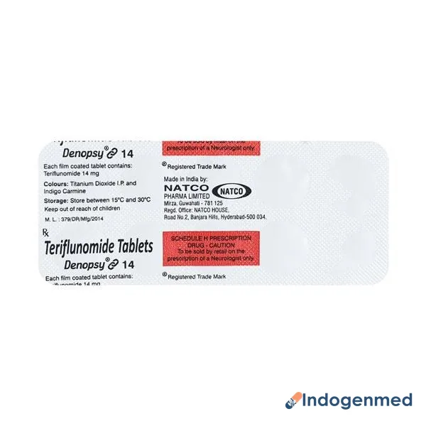 Denopsy 14 Mg Tablets 2 Denopsy 14 Mg Tablets (Teriflunomide)