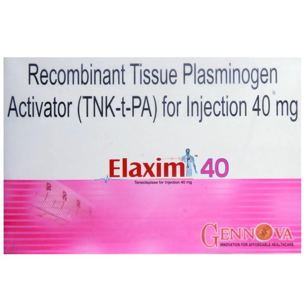 Elaxim 40 Mg Injection 1 Elaxim 40 Mg Injection (Tenecteplase)