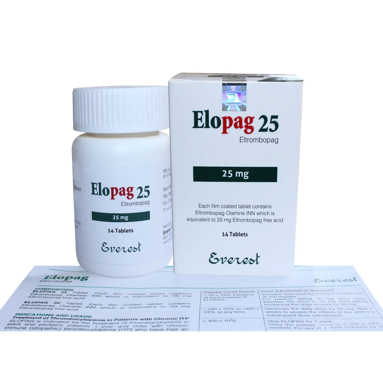 Elopag 25 Mg Tablets 1 Elopag 25 Mg Tablets (Eltrombopag)