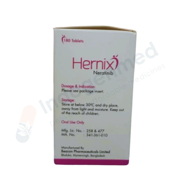 Hernix 40 Mg Tablets Hernix 40 Mg Tablets — Nevatinib