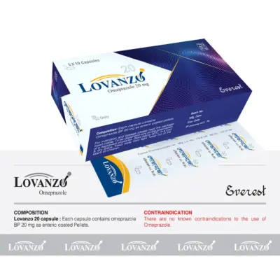 Lovanzo 20 Mg Capsules (Omeprazole)