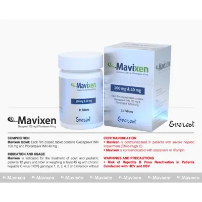 Mavixen Tablets (Glecaprevir/Pibrentasvir)