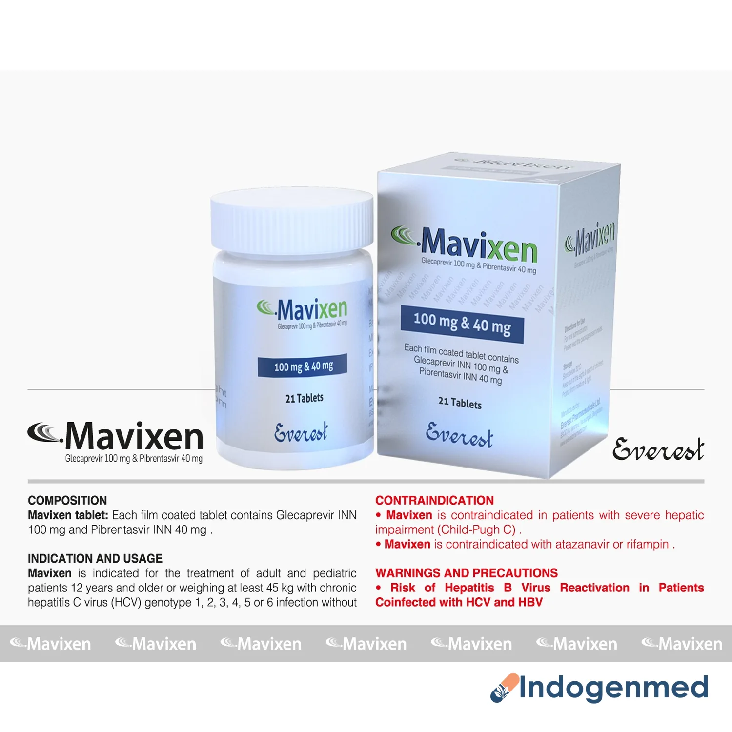 Mavixen Tablets 2 Mavixen Tablets (Glecaprevir/Pibrentasvir)