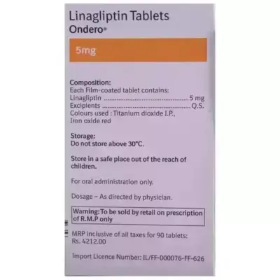 Ondero 5 Mg Tablet (Linagliptin)