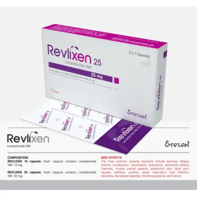 Revlixen 25 Mg Capsules (Lenalidomide)