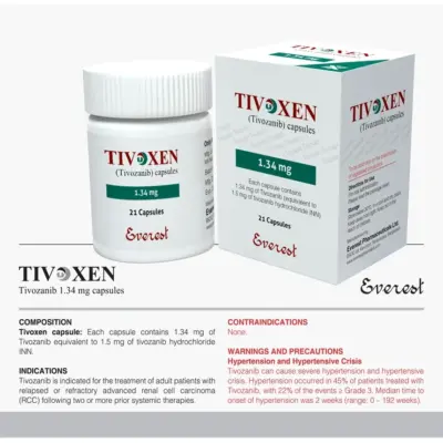 Tivoxen 1.34 Mg Capsules (Tivozanib)