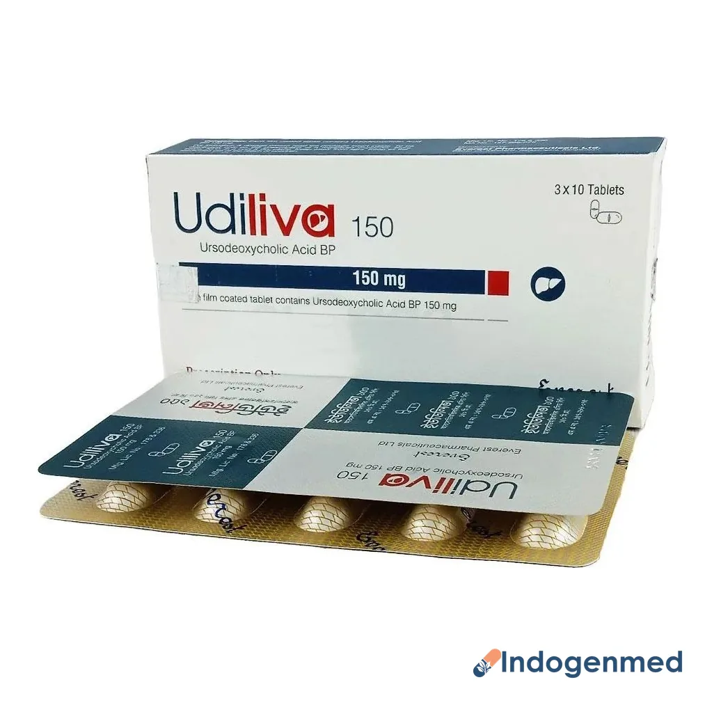 Udiliva 150 Mg Tablets 2 Udiliva 150 Mg Tablets (Ursodeoxycholic Acid)