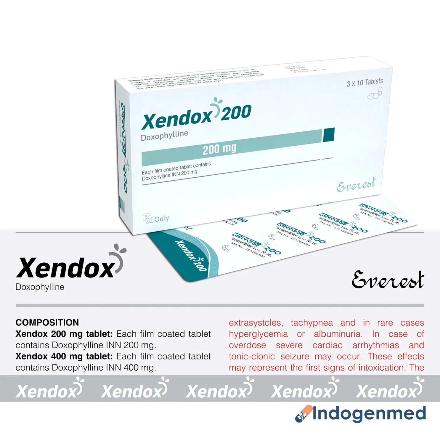 Xendox 200 Mg Tablets 2 Xendox 200 Mg Tablets (Doxophylline)