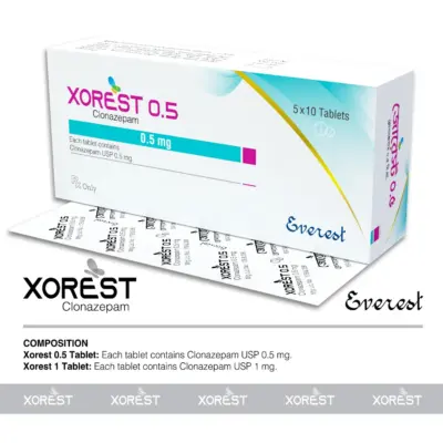 Xorest 0.5 Mg Tablet (Clonazepam)