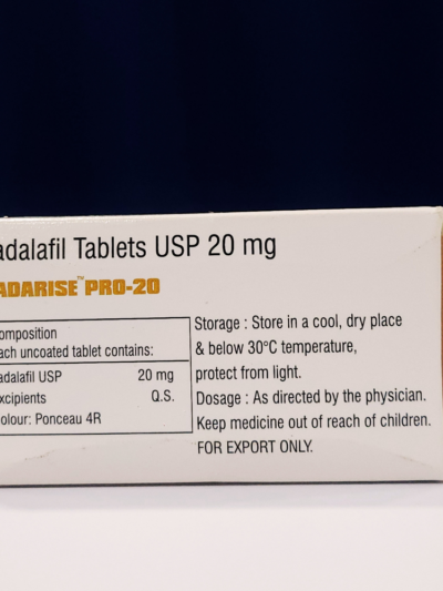 Tadarise Pro 20 Mg Tablets