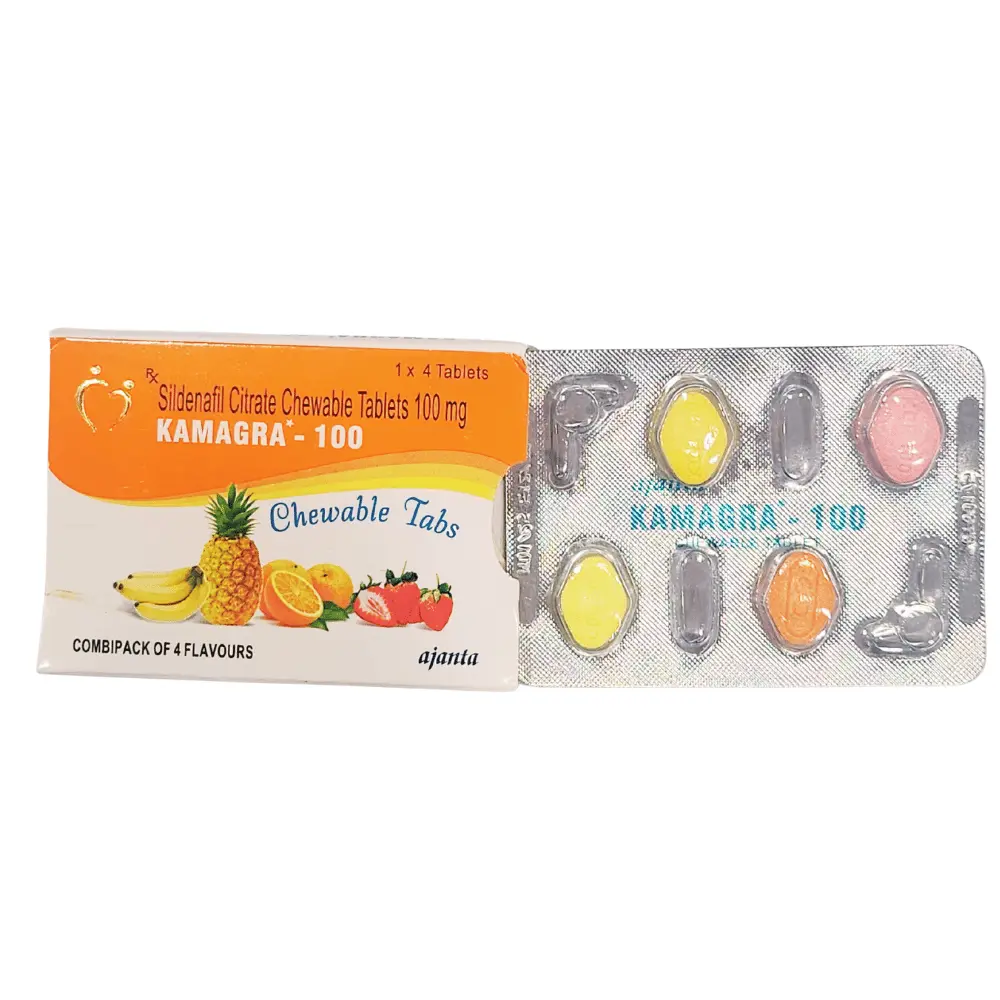 Kamagra 100 Mg Chewable Tablets 4 kamagra chewable tablets