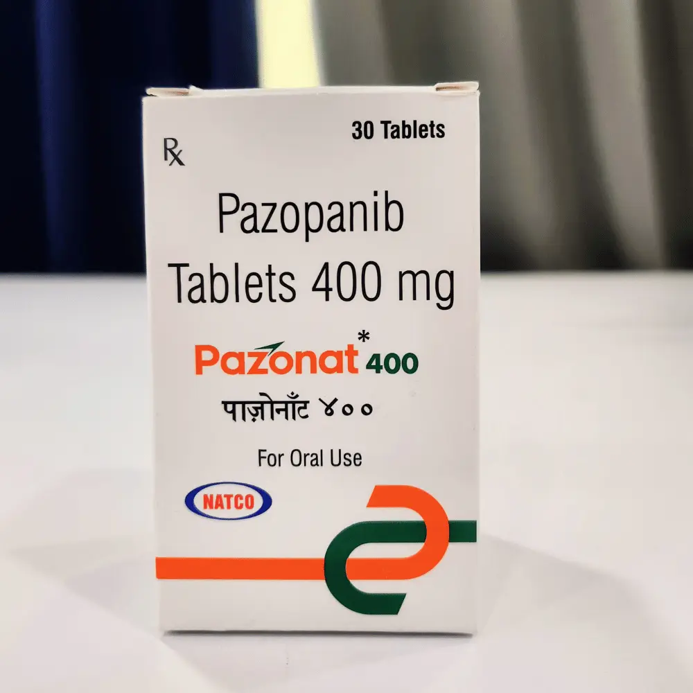 Pazonat 400Mg Tablet 1 Pazonat 400mg Tablet (Pazopanib)