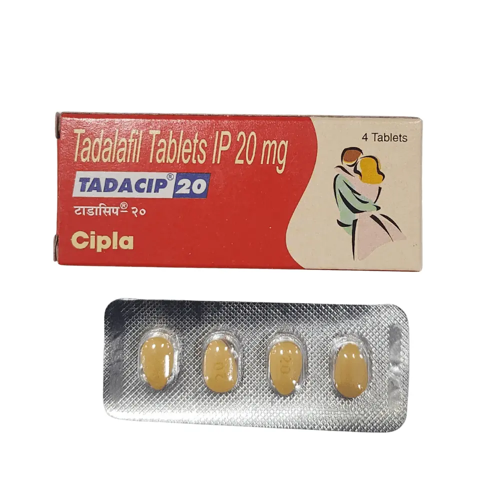 Tadacip 20 Mg Tablets 4 Tadacip 20 Mg Tablets (Tadalafil)