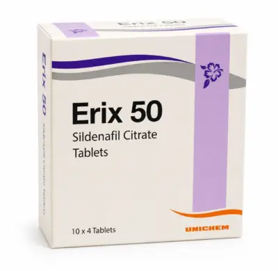 Box of Erix 50 tablets