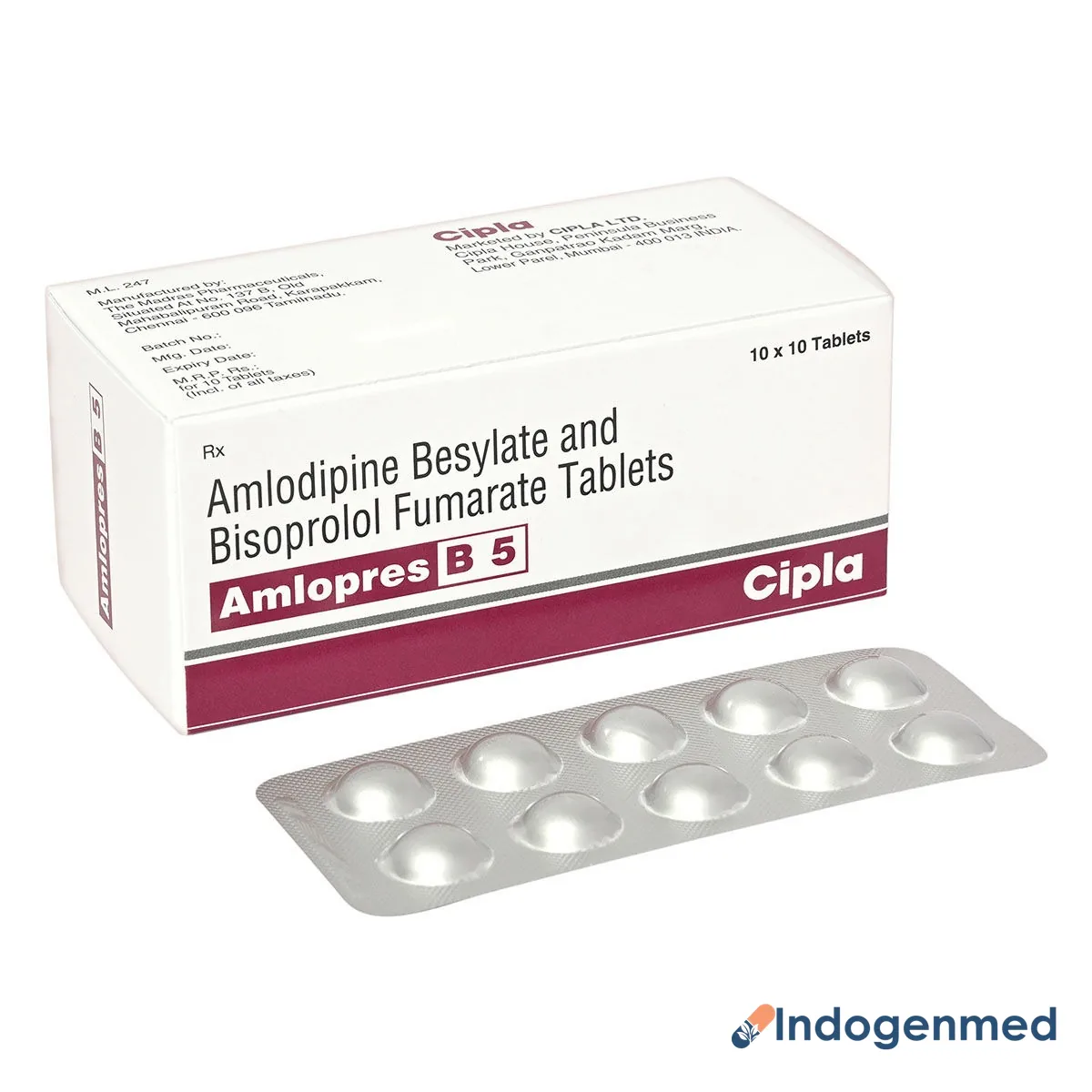 Amlopres 10 Mg Tablets 2 Amlopres 10 Mg Tablets (Amlodipine)
