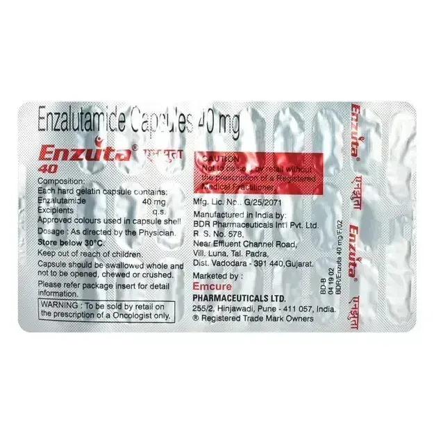 Enzuta 40 Mg Capsule 1 Enzuta 40 Mg Capsule (Enzalutamide)