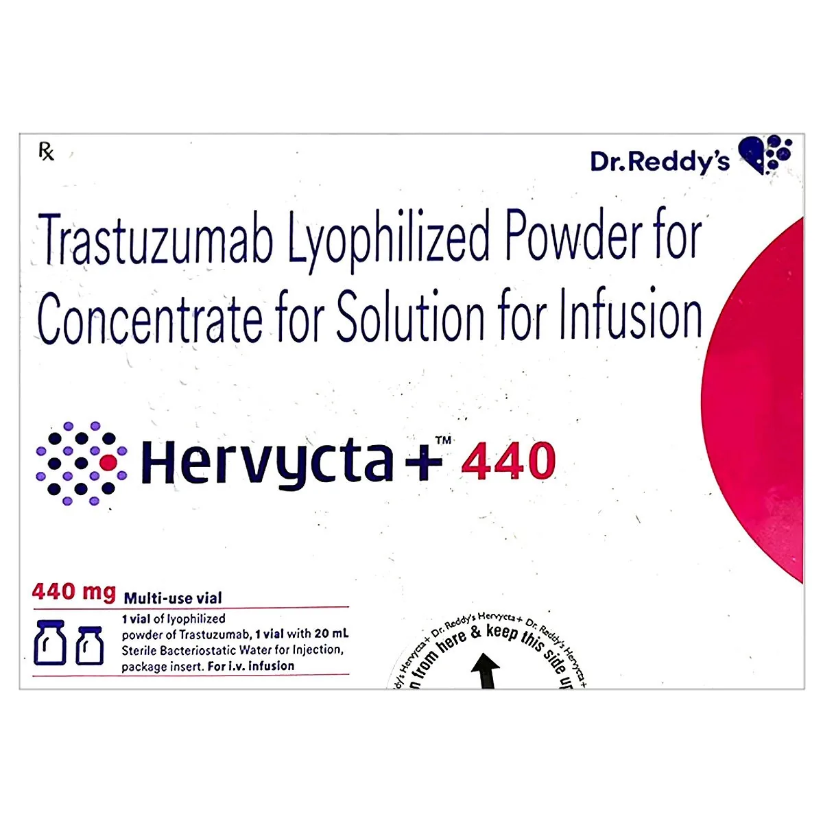 Hervycta Plus 440 Mg Injection 1 Hervycta Plus 440 Mg Injection (Pertuzumab/Trastuzumab)