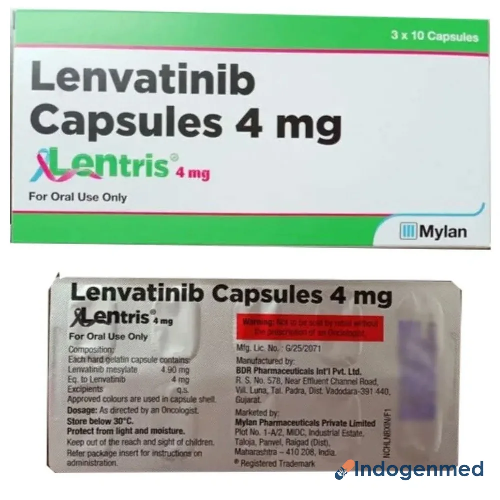Lentris 4 Mg Capsule 2 Lentris 4 Mg Capsule (Lenvatinib)