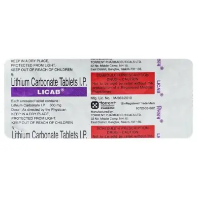 Licab 300 Mg Tablet 10 (Lithium)