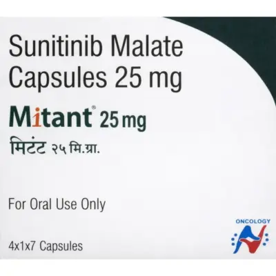 Mitant 25 Mg Capsule (Sunitinib)