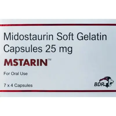 Mstarin 25 Mg Capsule (Midostaurin)