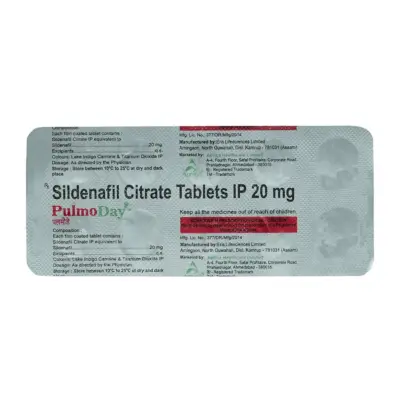 Pulmoday 20 Mg Tablet 10 (Sildenafil Citrate)