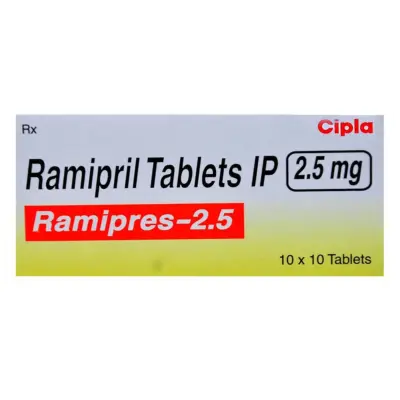 Ramipres 2.5 Tablet 10 (Ramipril)
