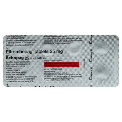 Rebopag 25 Mg Tablet (Eltrombopag)