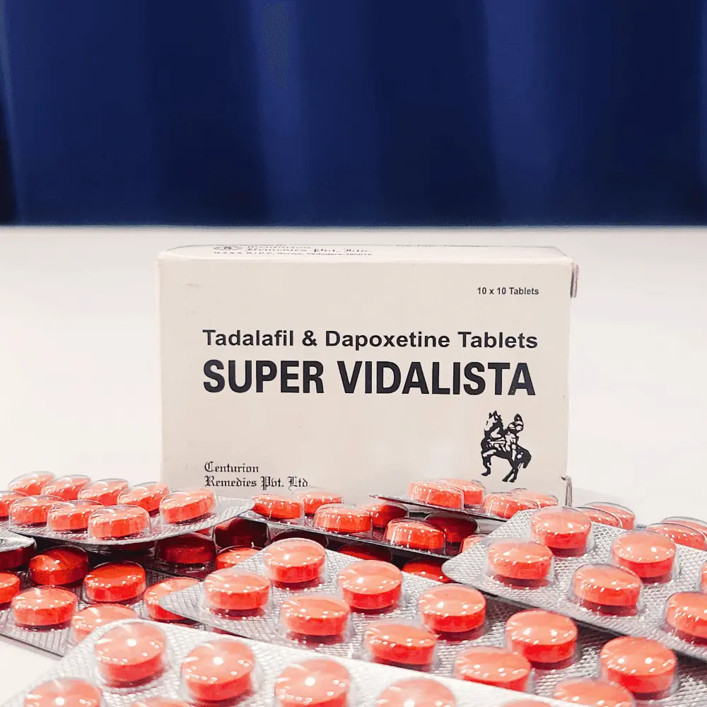 Super Vidalista Tablets 3 Super Vidalista Tablets (Dapoxetine, Tadalafil)