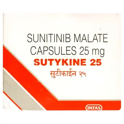 Sutykine 25 Mg Capsule (Sunitinib)