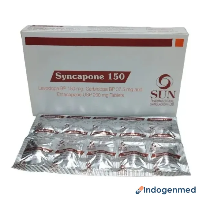 Syncapone 150 Tablet 10 2 Syncapone 150 Tablet 10 (Carbidopa/Entacapone/Levodopa)